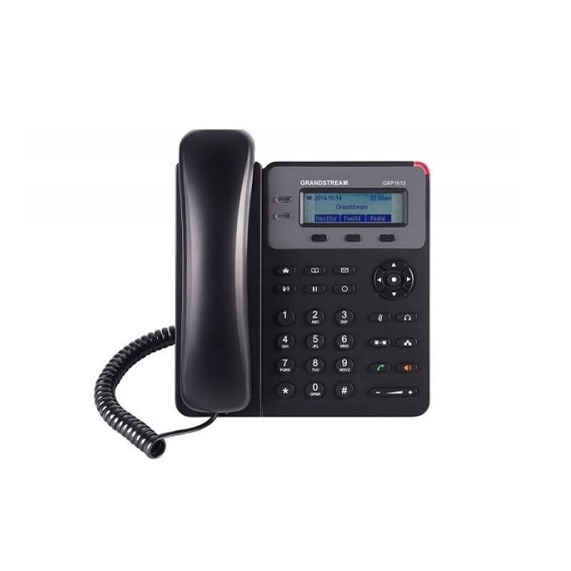 Teléfono IP GRANDSTREAM GXP1610, 2 Lineas, 1 SIP, admite hasta 1000 contactos,  3 vías de Conferencia