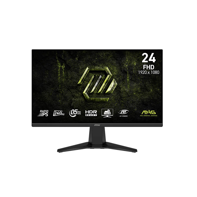 Monitor Gaming MSI MAG 245F X24 de 23.8" FHD, 240Hz IPS, 0.5ms, HDMI, DisplayPort, AMD FreeSync Premium