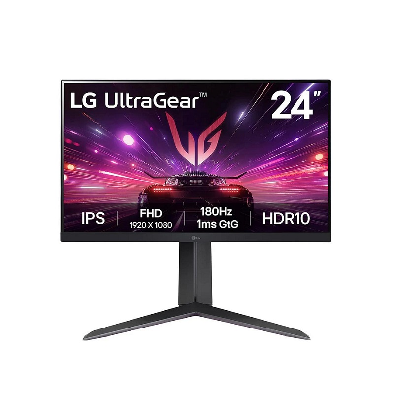 Monitor Gaming LG ULTRAGEAR 24GS65F-B de 24" FHD IPS, 1ms, 180Hz, HDMI, Display Port, AMD FreeSync