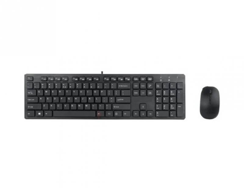 Combo Teclado y Ratón KB210, conexión USB, Inglés, Negro