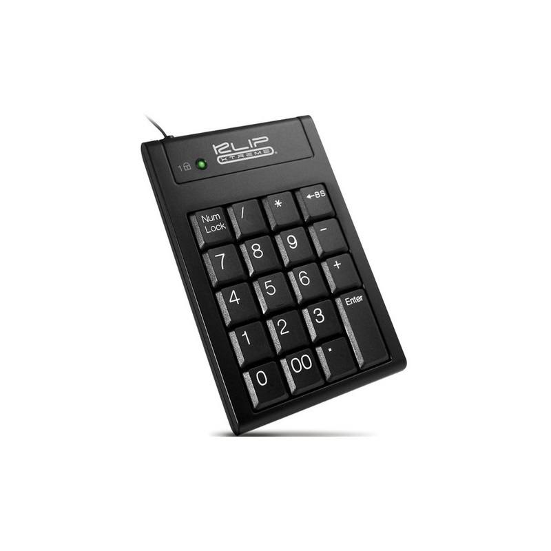 Teclado numérico KLIP XTREME KNP-100, Conexión USB, Negro