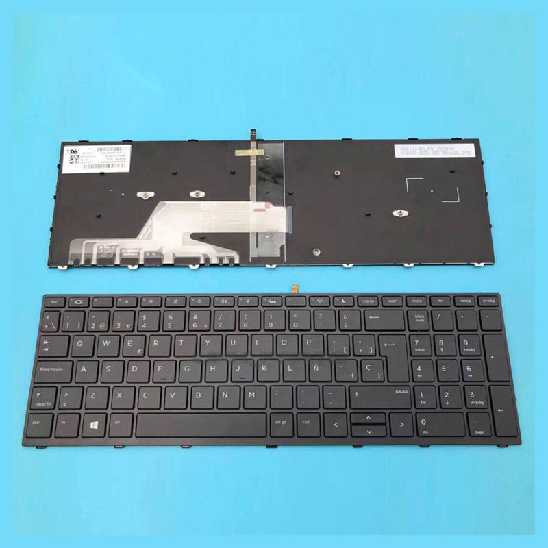 Teclado HP Probook 650 655 450 G2 G3 G4, con marco, retroiluminado, Español