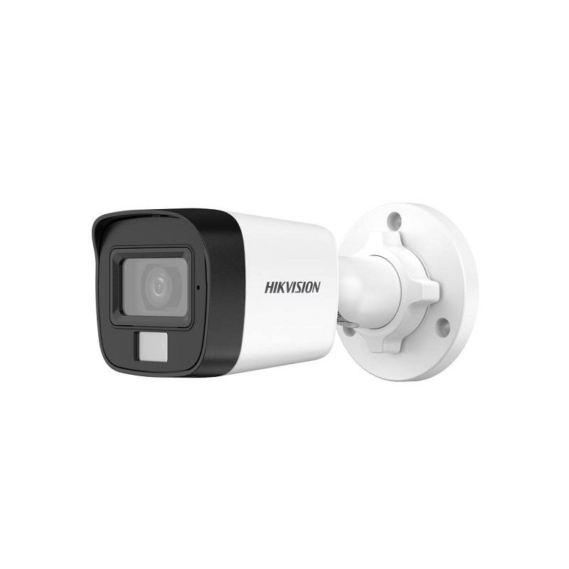 Cámara Bullet Hikvision TVI/AHD/CVI/CVBS, 2.8mm, 5MP 3K, IR 20m, Smart Light, IP67, Metal