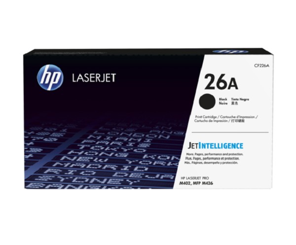 Toner HP 26A CF226A NEGRO PARA LASERJET PRO M402 , MFP M426