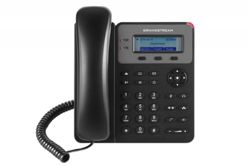 Telefono IP GRANDSTREAM GXP1615, Negro, 2 Lineas, 1 SIP, 2 estados de llamada, 2x10/100 mbps con PoE,  3 vias de confer