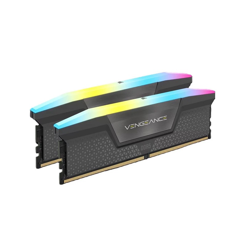 Memoria Ram CORSAIR Serie Vengeance RGB, DDR5 32GB (2x16GB) 6000MHz (PC5-48000) DIMM, CL36, 1.30V