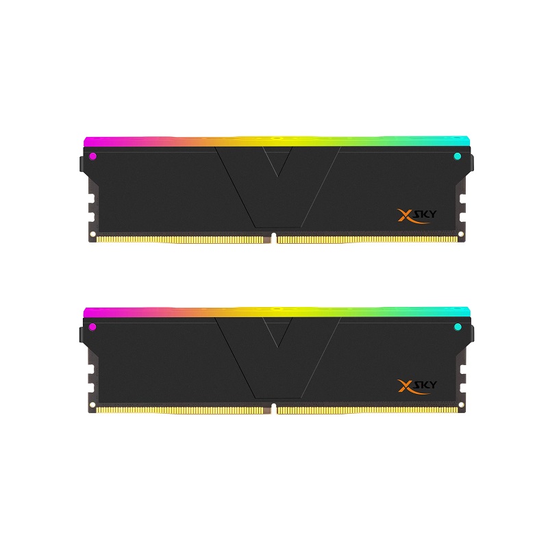 Memoria RAM DDR5 32GB (2x16GB) 6400Mhz DIMM PC5-51200, CL32, 1.40V, V-COLOR Manta XSky RGB