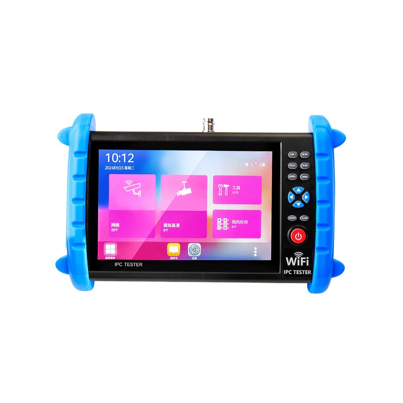 Probador de camaras IP CCTV Noyafa NF-722, pantalla táctil 7" WUXGA IPS, CVI/TVI/AHD/CVBS, 8MP 4K HDMI, 30FPS