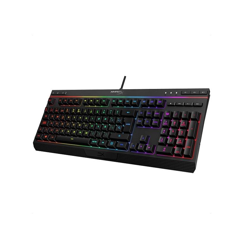 Teclado Gaming HyperX Alloy Core RGB, Iluminación RGB, Conexión USB, color negro, Español