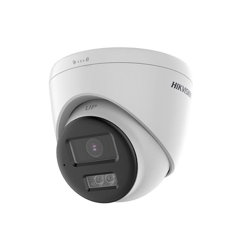 Camara Domo Hikvision TVI/AHD/CVI/CVBS, 2.8mm, 2MP, IR 40m, Audio bidireccional, IP67, Metal/Plástica