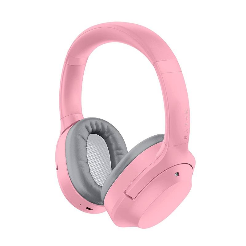 Headset Gaming RAZER OPUS X Quartz, conexión Inalambrica Bluetooth 5.0, sonido envolvente (ANC), compatible PC y Movil