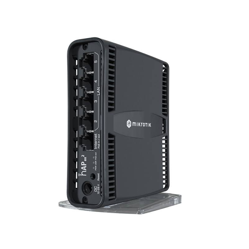 Router AP Wifi HAP Ax2 MIKROTIK C52iG, CPU 864MHZ, 128MB RAM, 5 Puertos Gigabit, 2,4GHz y 5GHz