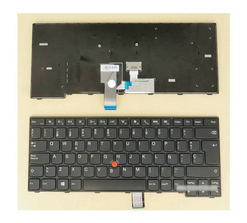 Teclado para portatil | ( 20H1 20H2 ) E470c E475 20H4 01AX050, con marco, Español
