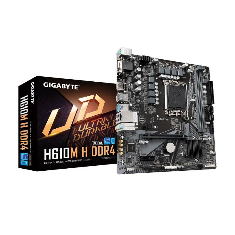 Tarjeta Madre GIGABYTE H610M H DDR4, Socket 1700, DDR4 3200, PCIe 4.0, HDMI, D-Sub, SATA 6Gb/s, Micro ATX