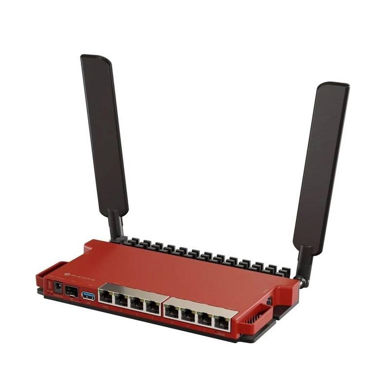 Router MIKROTIK L009UiGS, CPU 8000MHZ, RAM 512MB, 8 Puertos Gigabit, WiFi 6, 2.4GHz