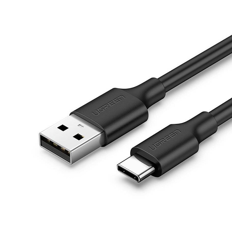 Cable Ugreen USB a USB Tipo C, 480Mbps, 3A, 2M, cable negro