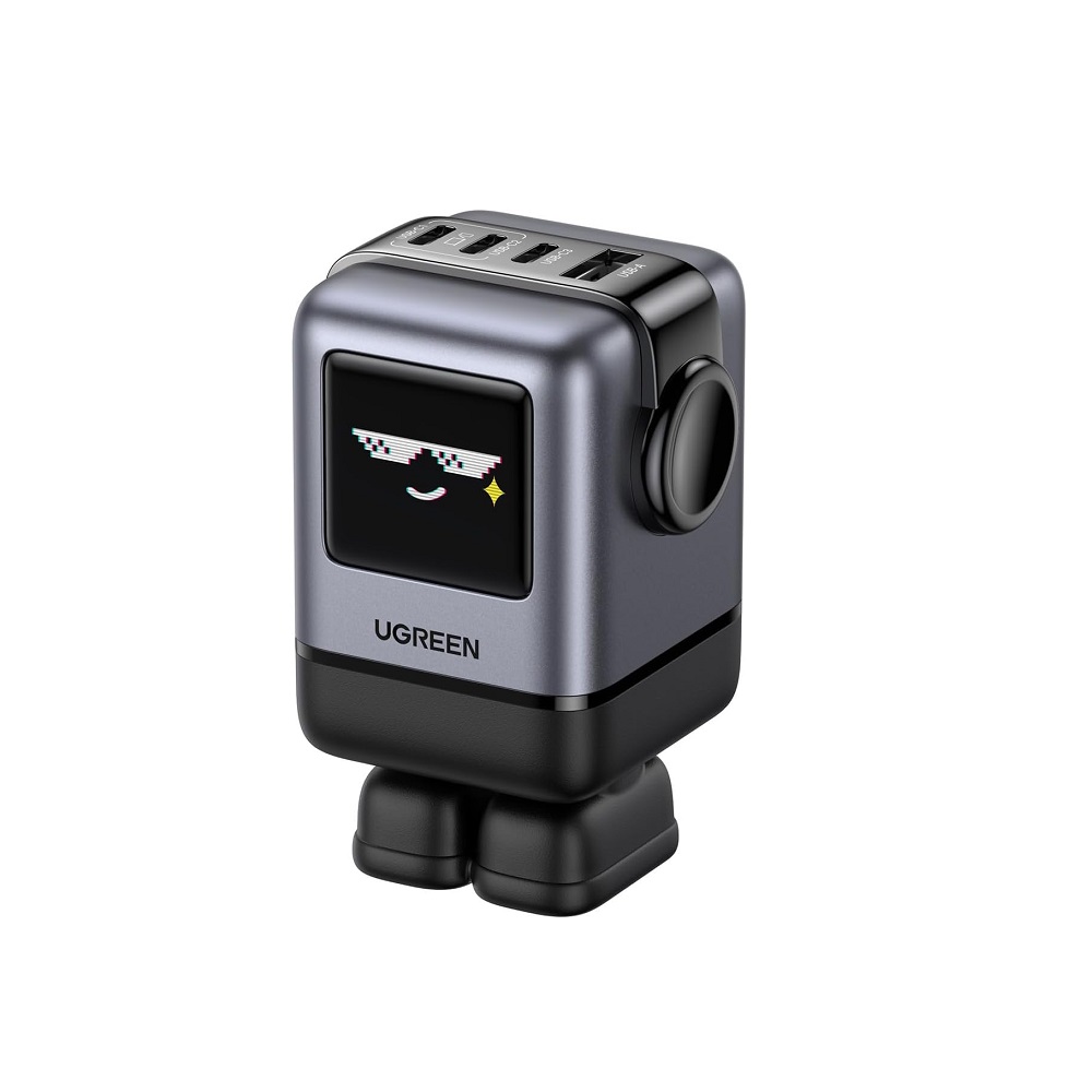 Cargador de Pared UGREEN Nexode RG X688, 4 puertos USB, 3x USB Tipo C, 1x USB-A, carga rápida GaN 100W, Negro