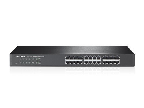 Switch TP-LINK TL-SF1024 de 24 Puertos, 10/100M 1U 19 Montable en Rack