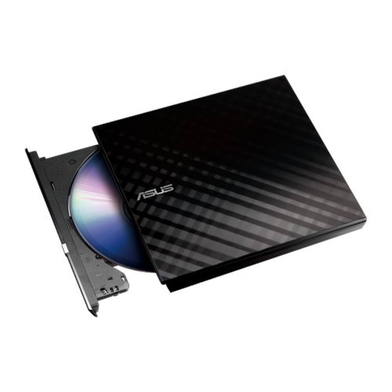 Quemadora / Grabadora DVD RW Externo ASUS Slim U Lite, 8x/8x/6x, 24X, Negro