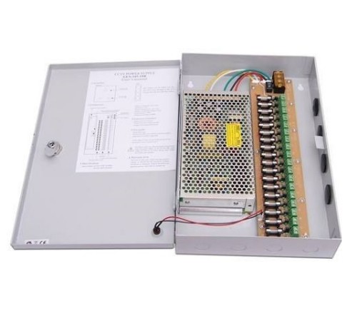 Fuente de Poder Panel de Distribucion de 12V-30A 18 Canales