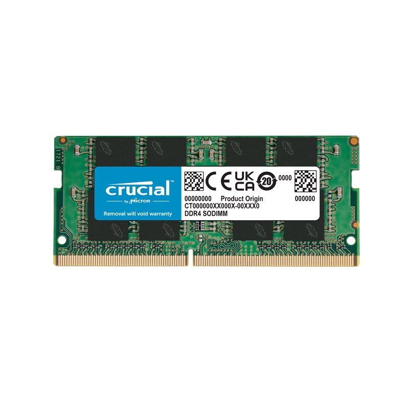 Memoria RAM DDR4 8GB 3200MHZ PC4-25600 SODIMM CRUCIAL, CL22, 1.2V