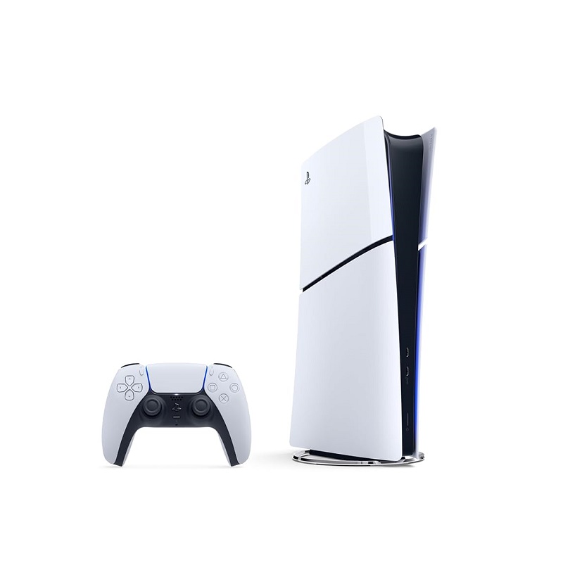 Consola Sony Playstation 5 Slim, Edición digital, 1TB, Blanco, Gaming