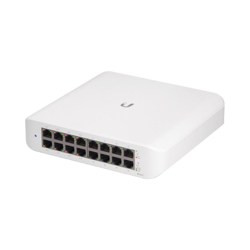 Switch Ubiquiti UniFi Lite 16 Puertos, 8x PoE, 45W, Administrable