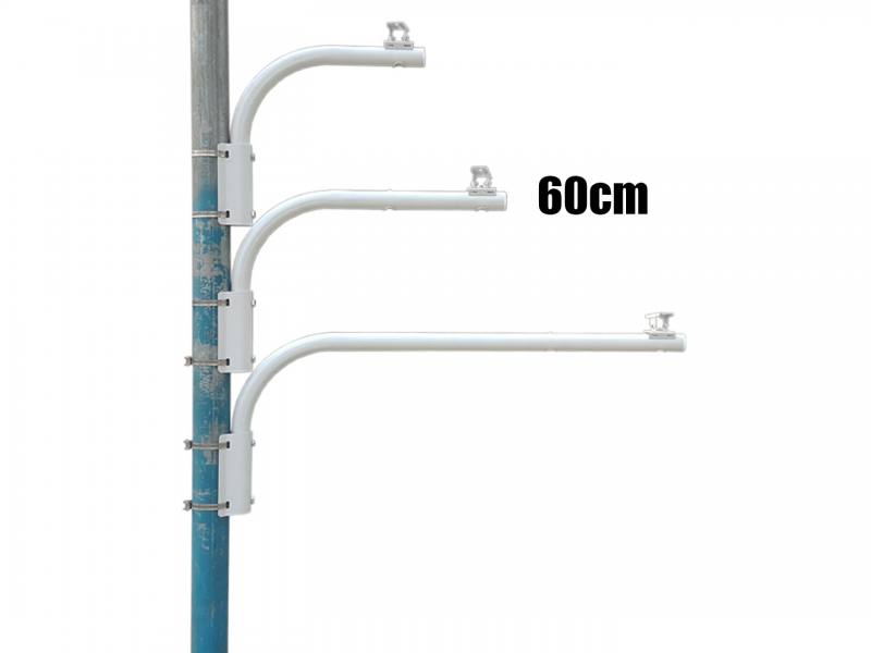 Soporte T-VISION para cámaras de monitoreo, extensión para exteriores, dirección ajustable, 60CM, Poste