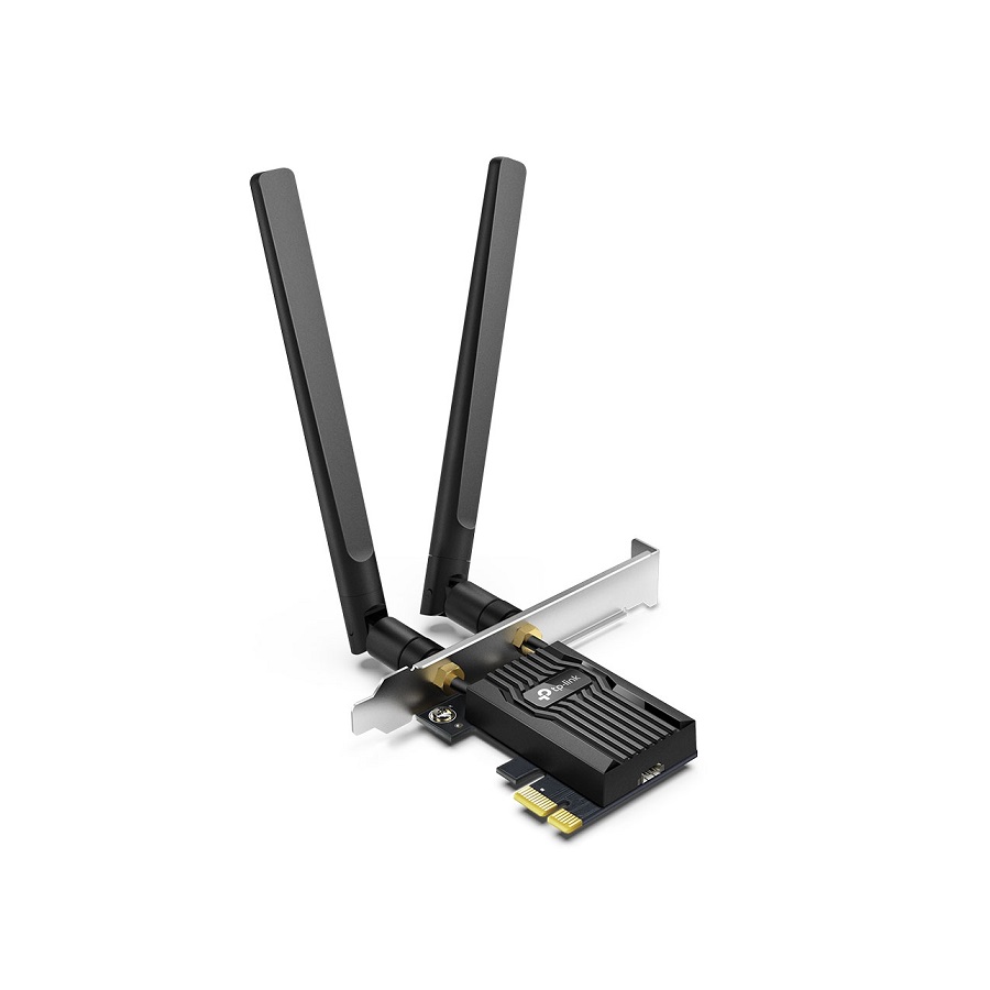 Tarjeta PCIe de red Inalámbrico TP-LINK Archer TX55E, AX3000, Wi-Fi 6, Bluetooth 5.2, 2402Mbps (5 GHz) + 574Mbps (2,4 GHz)