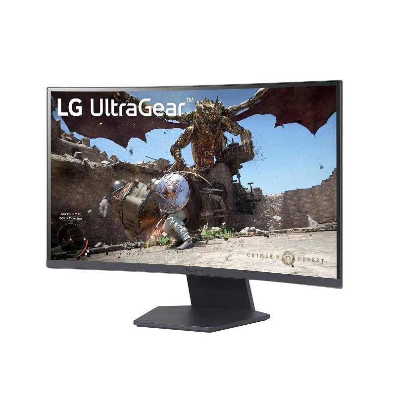 Monitor curvo Gaming LG UltraGear 27GS60QC-B, de 27" QHD, 1ms, 180Hz, HDMI, DisplayPort, AMD FreeSync