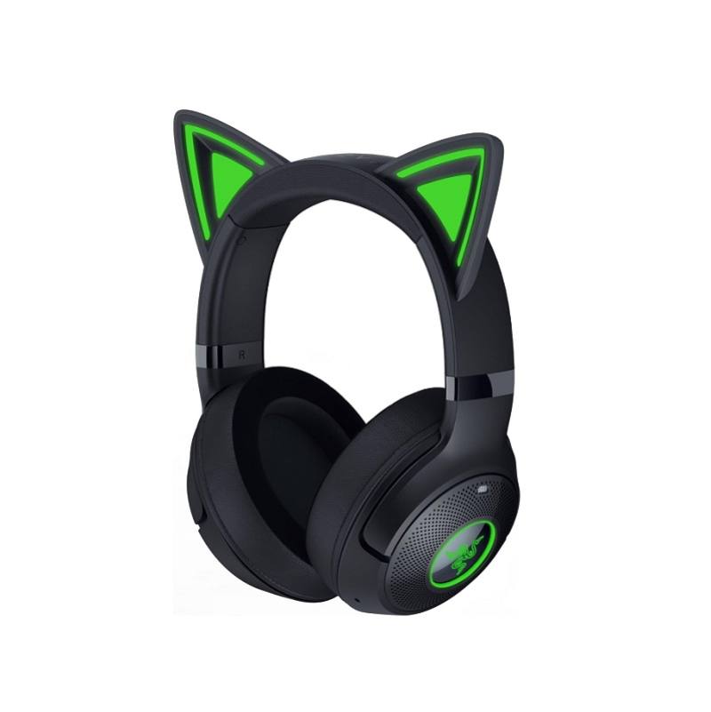 Headset Gaming Razer Kraken Kitty V2 BT, Chroma RGB, Micrófono integrado, Conexión Inalámbrica Bluetooth, color negro