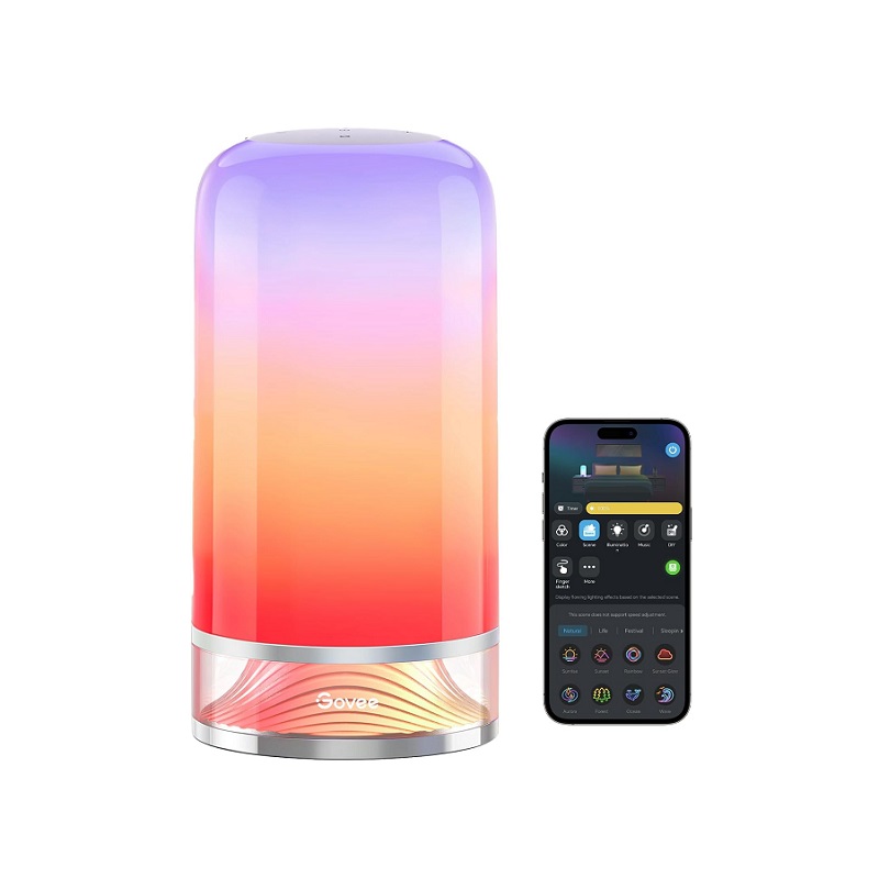 Lámpara de mesa Govee 2, Smart Wi-Fi, Iluminación RGB y temperatura ajustable, 500LM, control remoto