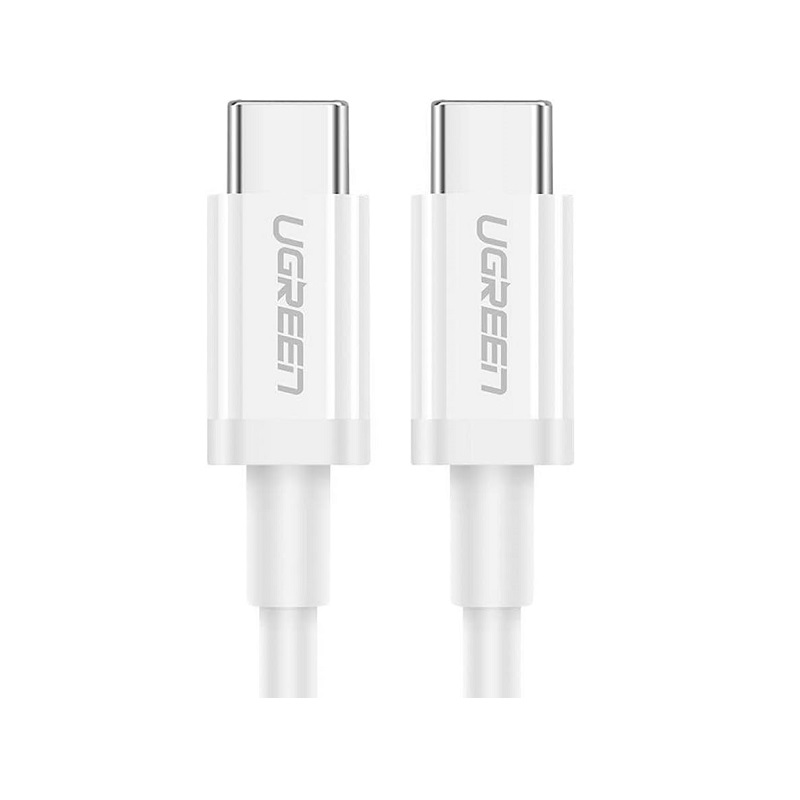 Cable USB Tipo C UGREEN 60519, Macho Macho, 1.5 Metros, 60W PD, Blanco