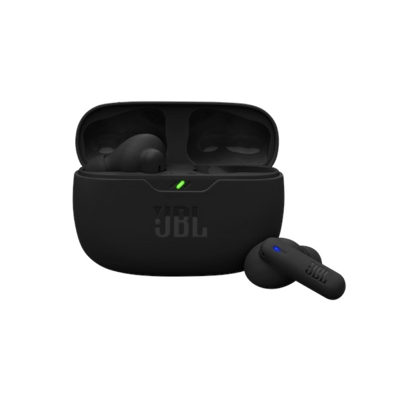 Audifonos JBL Vibe Beam 2, Con estuche de carga, Estéreo, conexión inalámbrica Bluetooth 5.2, IP54, Negro