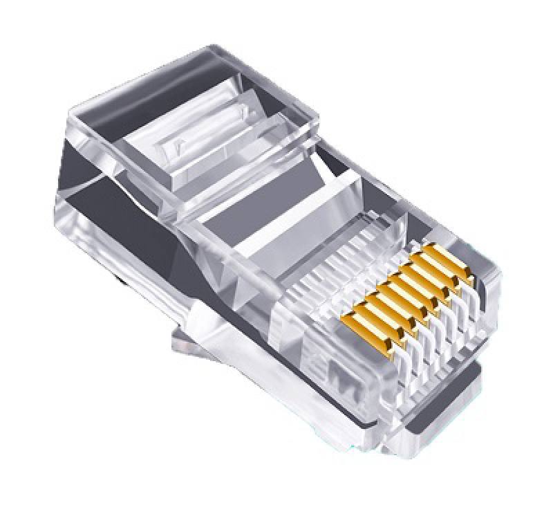 Conector De Red RJ45 Perforado, Cat5e Para Cable Ethernet, EZRJ45