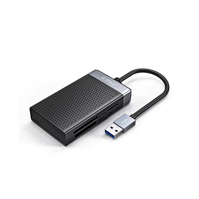 Adaptador Orico 4 en 1 CL4T-A3, USB A 3.0, Lector de Memorias SD, Micro SD, tarjetas CF y TF