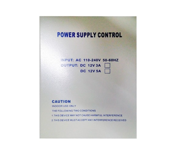 Fuente De Poder / Panel De Distribucion 12V 5A Para Cierre Magentico Sin Bateria, No Incluye Cable AC.