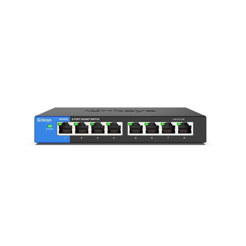 Switch LINKSYS SE3008, 8 Puertos Gigabit Ethernet
