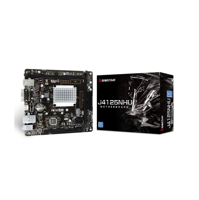 Tarjeta Madre BioStar J4125NHU, CPU Intel J4125, DIMM DDR4-2400, SATA 3, VGA, HDMI, USB 3.2, Micro ATX