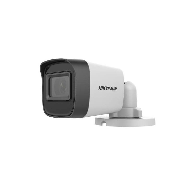 Camara Bullet Hikvision TVI/AHD/CVI/CVBS, 2.8mm, 2MP FHD, IR 20m, IP67, Metal