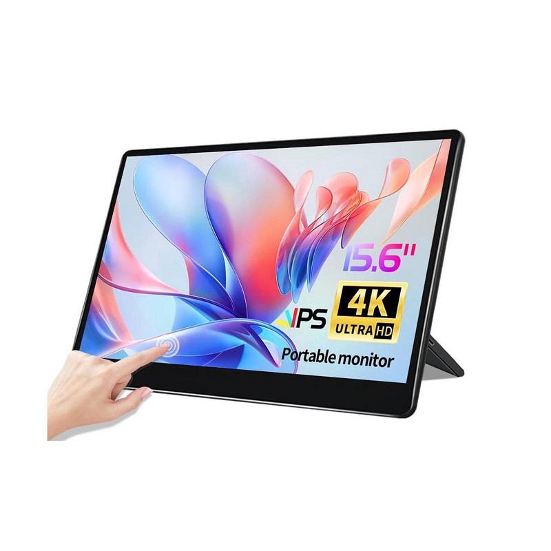 Monitor Gaming portátil Unew CX156TP-F, 15.6" UHD 4K IPS, Táctil, USB-C y HDMI. Soporta Windows e iOS