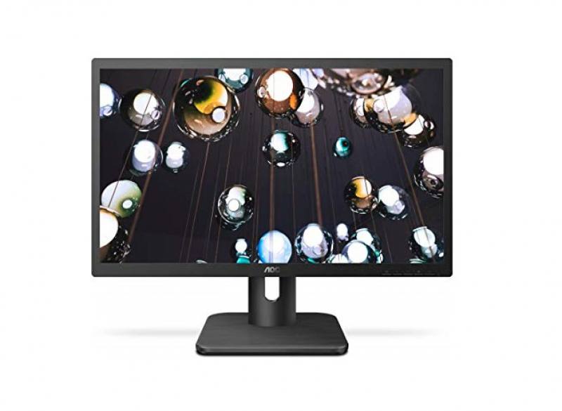 Monitor LED AOC 20E1H de 20" HD, conexión VGA, HDMI, Negro