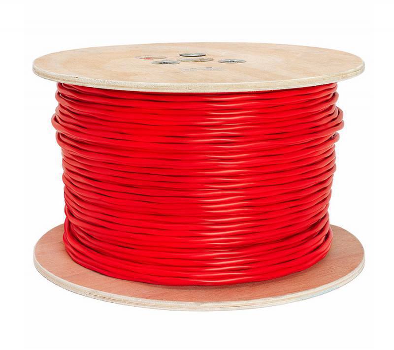 Cable de alarma UTP T-VISION 4 Hilos (FIRE), 100 METROS, 1.0mm cobre, LSZH/UV/Waterproof