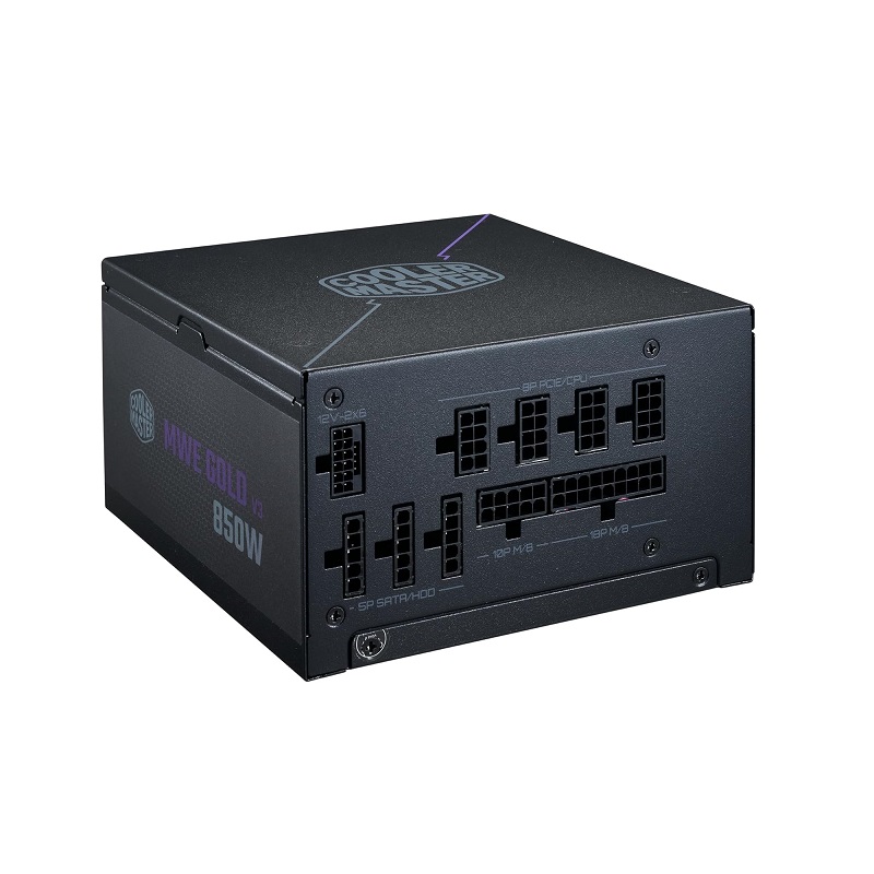 Fuente de poder Cooler Master 850W, ATX 3.1, MWE Gold 850 V3, PCIe 5.1, 80+ GOLD, ATX 12V, Full Modular