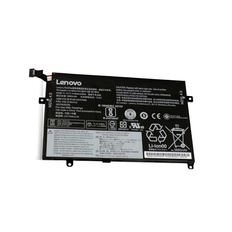 Bateria Original LENOVO L17L3P51 para ThinkPad E470 E470C E475 Series 01AV445, 11.1V, 45Wh, 3880mAh