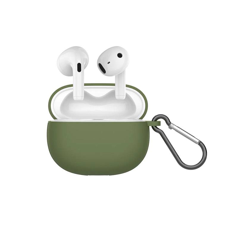Audifonos ARGOM SkeiPods E55 True Wireless Estereo, con estuche de carga, conexión inalámbrica Bluetooth 5.0, Verde
