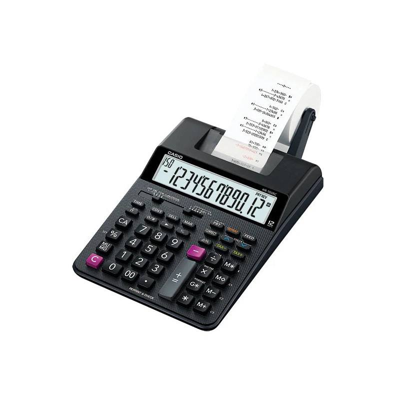 Calculadora CASIO HR-100RC-BK, con Impresora, color negro