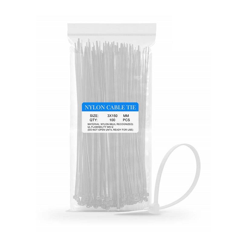 SUNCHOS ZYNC 1xPACK 100pcs, 6" (3X150mm) Color blanco