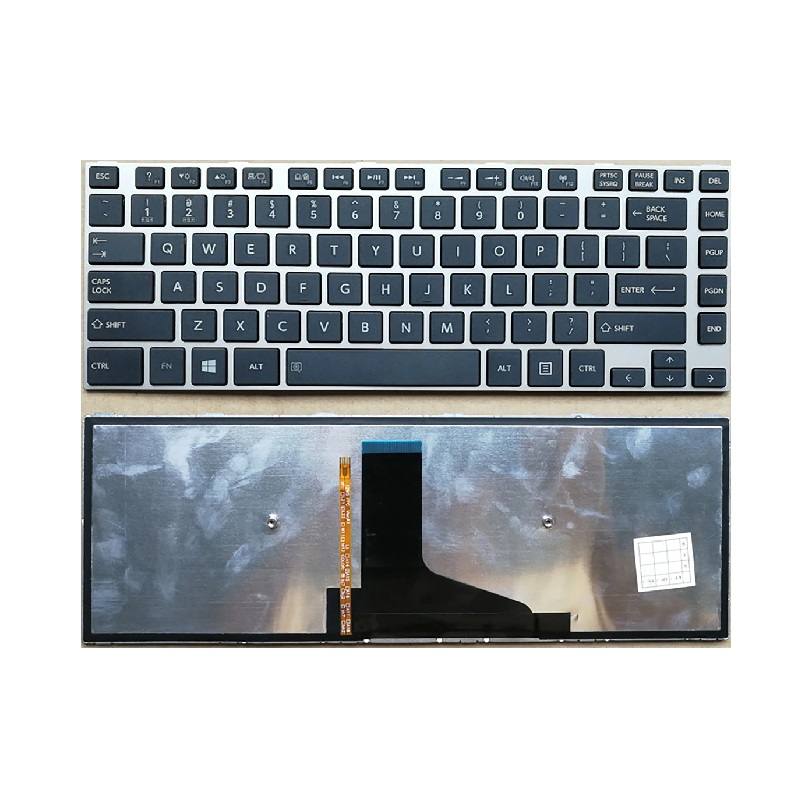 Teclado para Toshiba Satellite E45T-A4100 E45T-A4200 E45T-A4300, con retroiluminación, Inglés