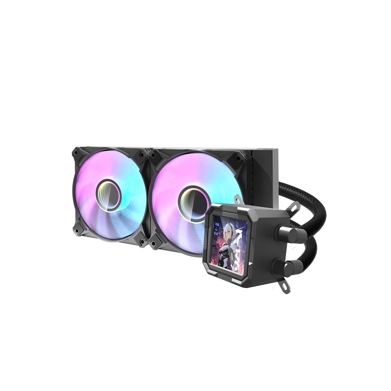 Sistema de Enfriamiento Liquido DarkFlash DV240S, Radiador 240mm, ARGB LED Dual Fan, 1800RPM